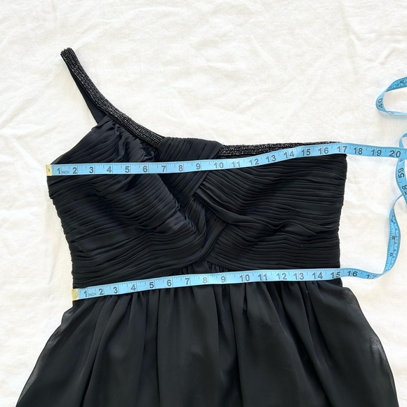 Calvin Klein One Shoulder Beaded Strap Dress Formal Prom Wedding Guest - Picture 2 of 13